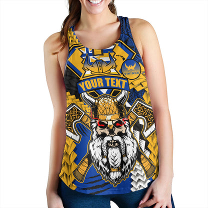 Hawaii Women Tank Custom Hilo High School Home Of The Vikings Polynesian Style
