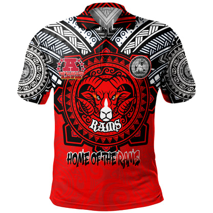 Hawaii Polo Shirt Custom Radford High School Home Of The RamPage Tribal Style