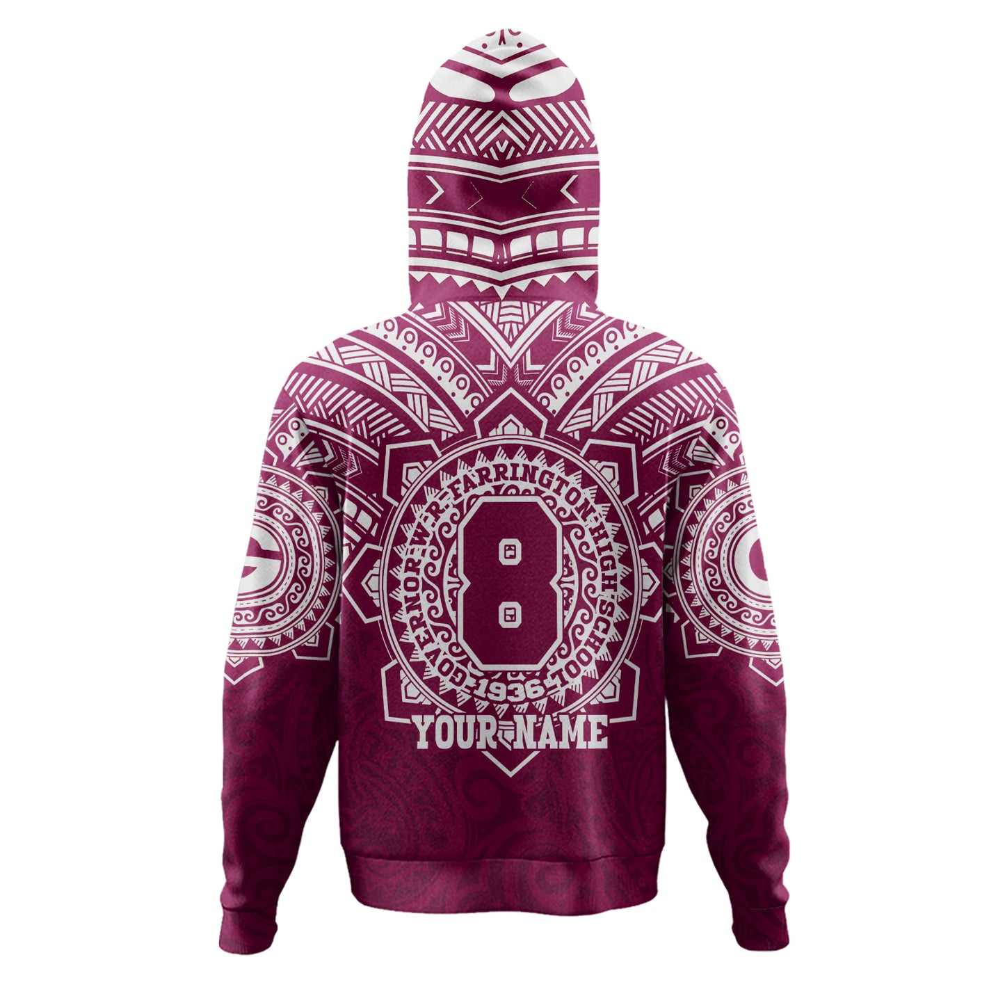 Hawaii Hoodie Custom Farrington High School Home Of The Governors Tribal Style
