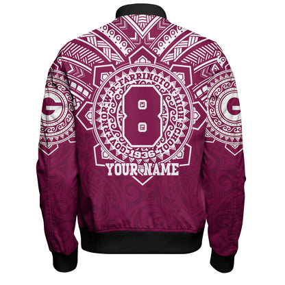 Hawaii Bomber Jacket Custom Farrington High School Home Of The Governors Tribal Style