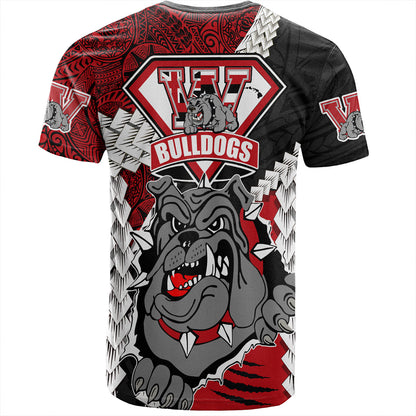 Hawaii T-Shirt Custom Waialua High & Intermediate School Bulldogs Pride Polynesian Style