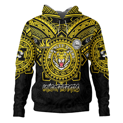 Hawaii Hoodie Custom President William McKinley High School Black & Gold Super Tigers Tribal Style