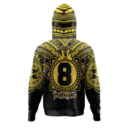 Hawaii Hoodie Custom President William McKinley High School Black & Gold Super Tigers Tribal Style