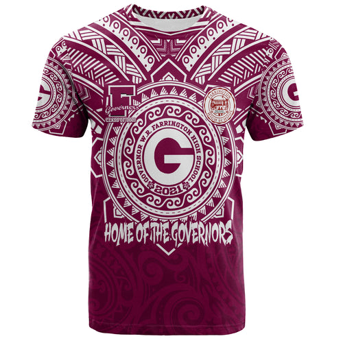 Hawaii T-Shirt Custom Farrington High School Home Of The Governors Tribal Style
