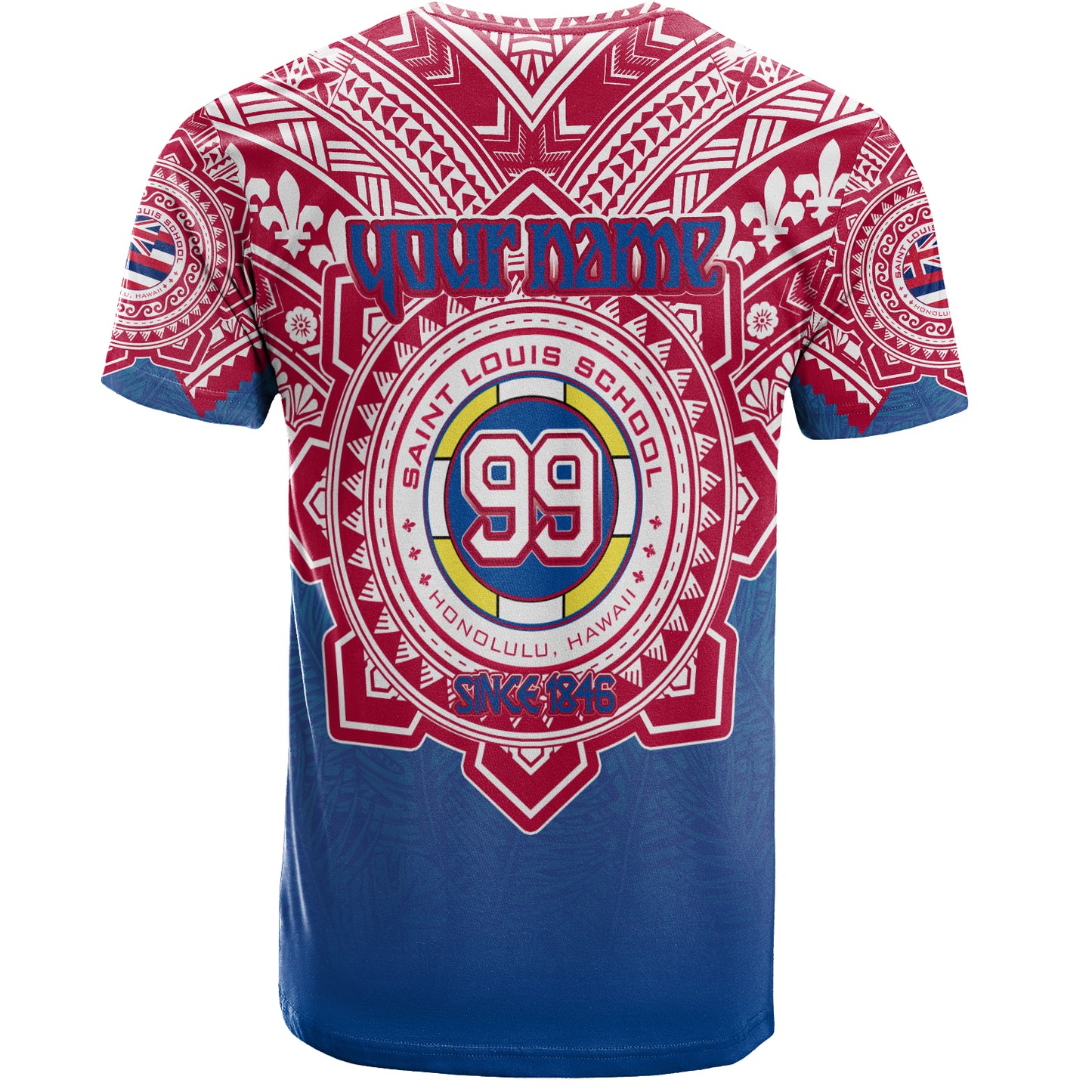 Hawaii T-Shirt Custom Saint Louis School Memor et Fidelis Brother Hood For Life Tribal Style