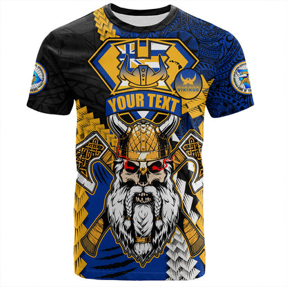 Hawaii T-Shirt Custom Hilo High School Home Of The Vikings Polynesian Style