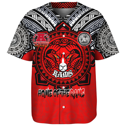 Hawaii Baseball Shirt Custom Radford High School Home Of The RamPage Tribal Style