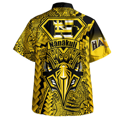 Hawaii Hawaiian Shirt Custom Nanakuli High and Intermediate School Home of the Golden Hawks Polynesian Style