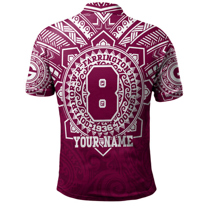 Hawaii Polo Shirt Custom Farrington High School Home Of The Governors Tribal Style