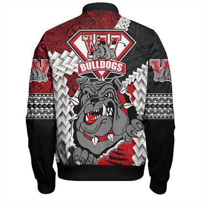 Hawaii Bomber Jacket Custom Waialua High & Intermediate School Bulldogs Pride Polynesian Style