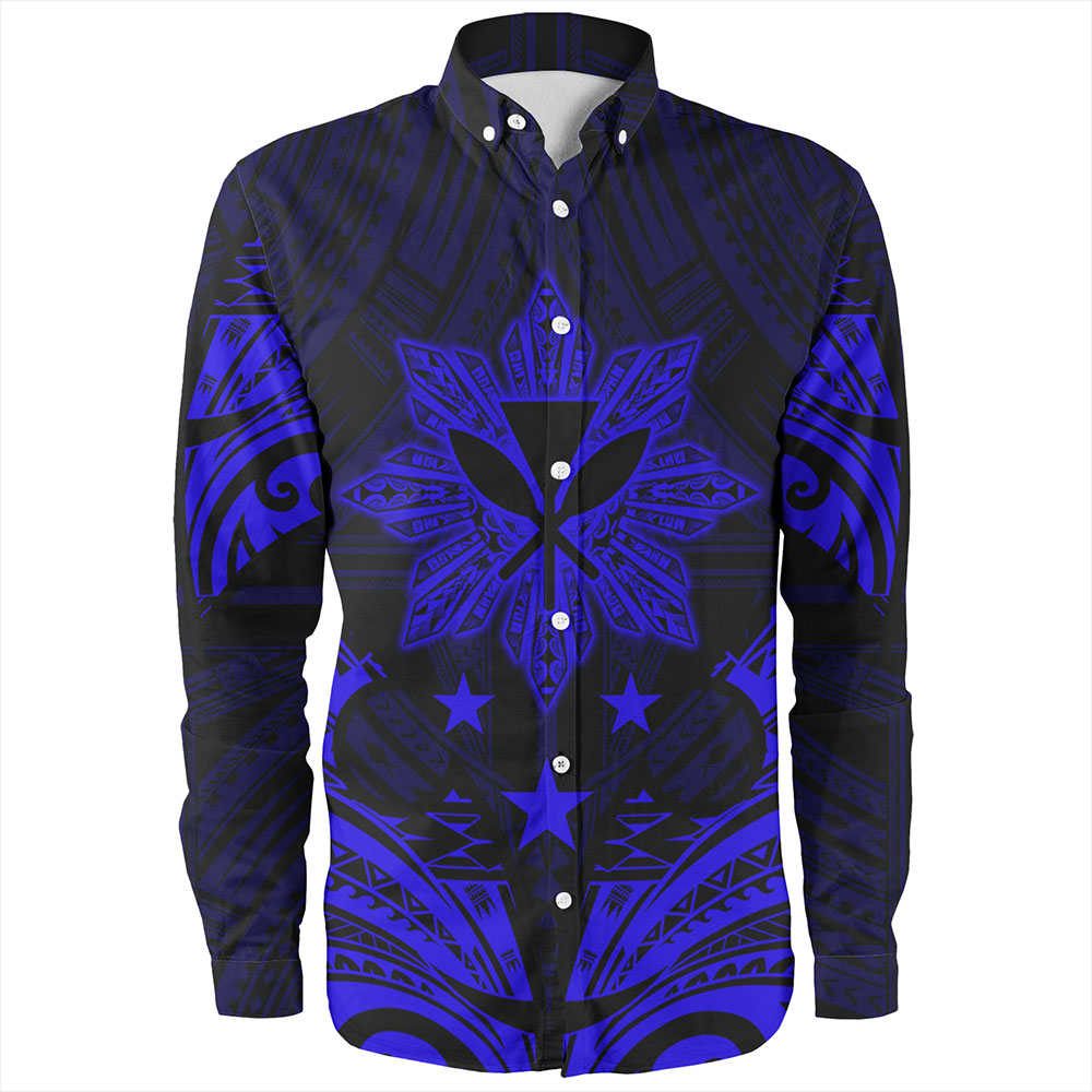 Philippines Long Sleeve Shirt - Sun Filipino With Kanaka Maoli Style