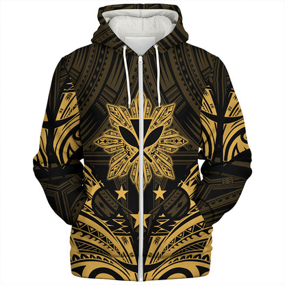 Philippines Sherpa Hoodie - Sun Filipino With Kanaka Maoli Style