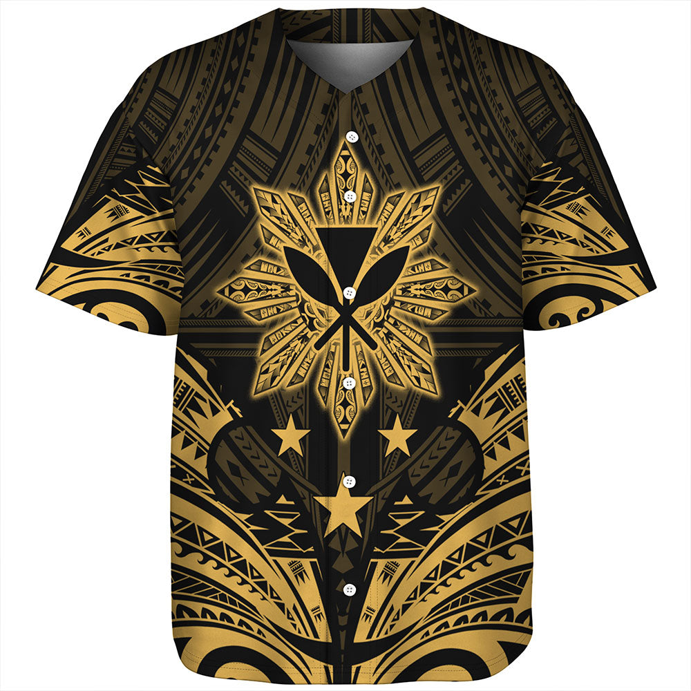Philippines Baseball Shirt - Sun Filipino With Kanaka Maoli Style