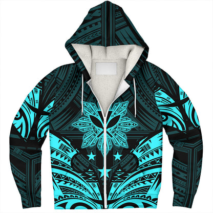 Philippines Sherpa Hoodie - Sun Filipino With Kanaka Maoli Style