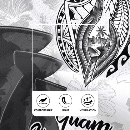 Guam Rugby Jersey Hafa Adai Guam Seal Half Sleeve Tattoo