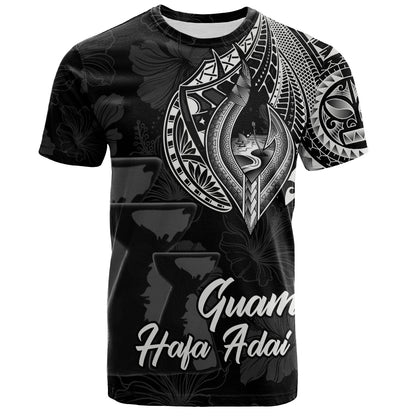 Guam T-Shirt Hafa Adai Guam Seal Half Sleeve Tattoo