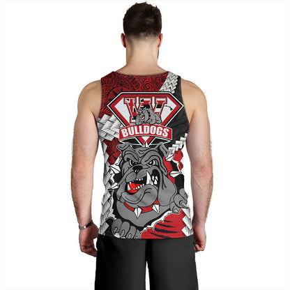 Hawaii Tank Top Custom Waialua High & Intermediate School Bulldogs Pride Polynesian Style