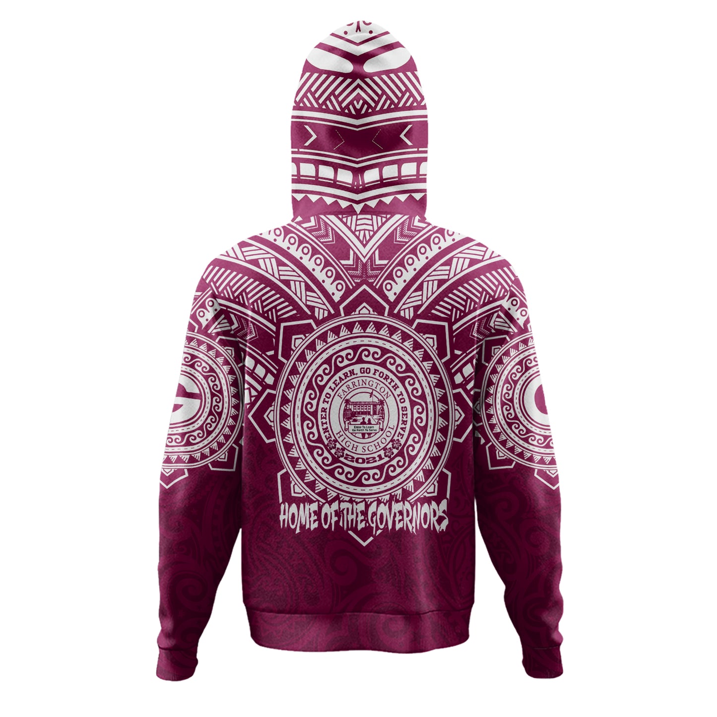Hawaii Hoodie Custom Farrington High School Home Of The Governors Tribal Style