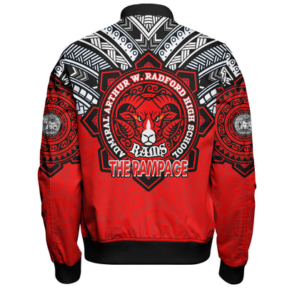 Hawaii Bomber Jacket Custom Radford High School Home Of The RamPage Tribal Style