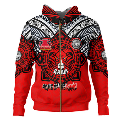 Hawaii Hoodie Custom Radford High School Home Of The RamPage Tribal Style
