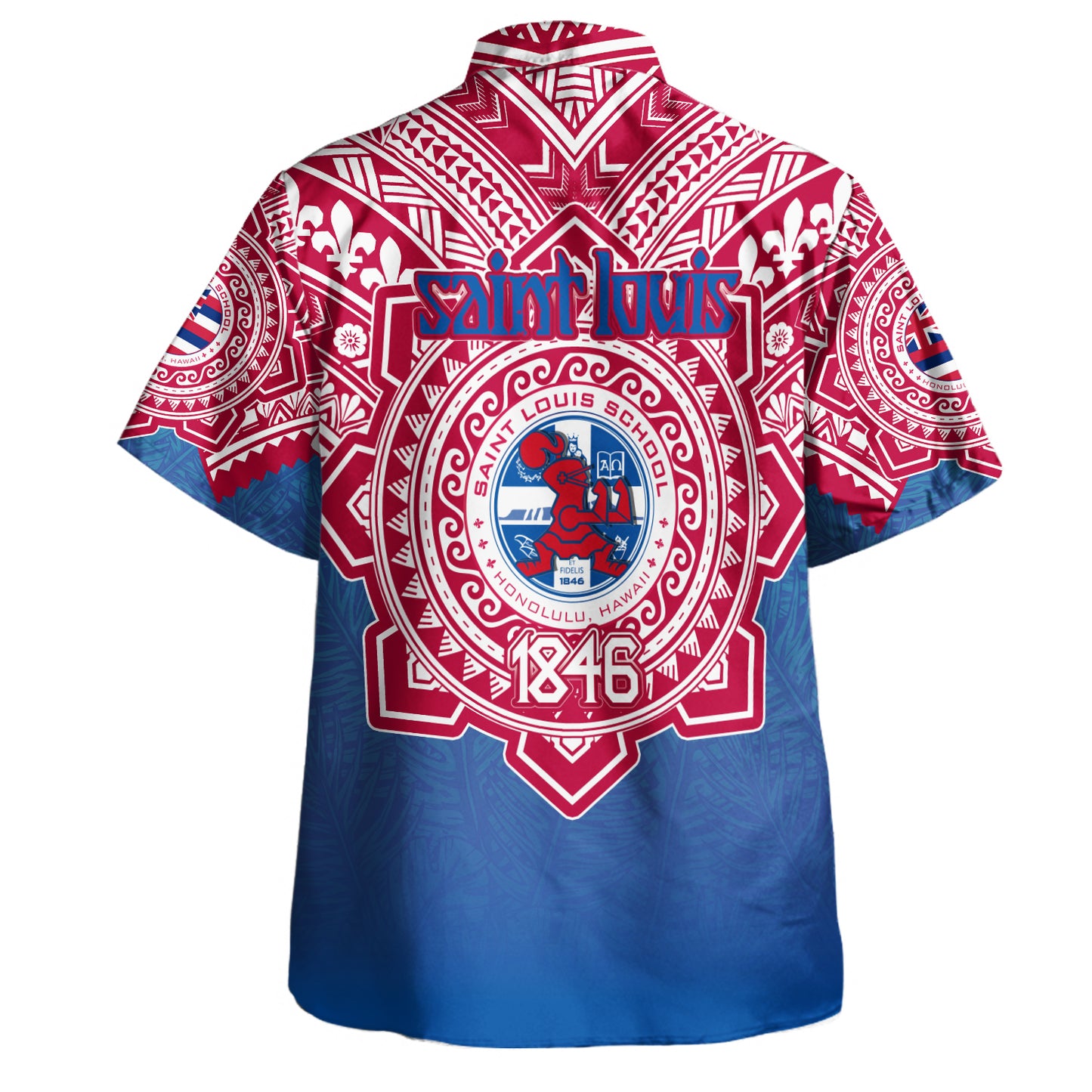 Hawaii Hawaiian Shirt Custom Saint Louis School Memor et Fidelis Brother Hood For Life Tribal Style