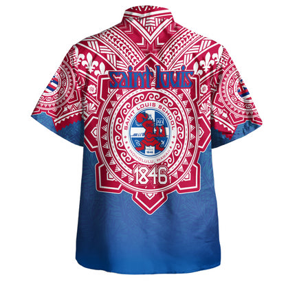 Hawaii Hawaiian Shirt Custom Saint Louis School Memor et Fidelis Brother Hood For Life Tribal Style