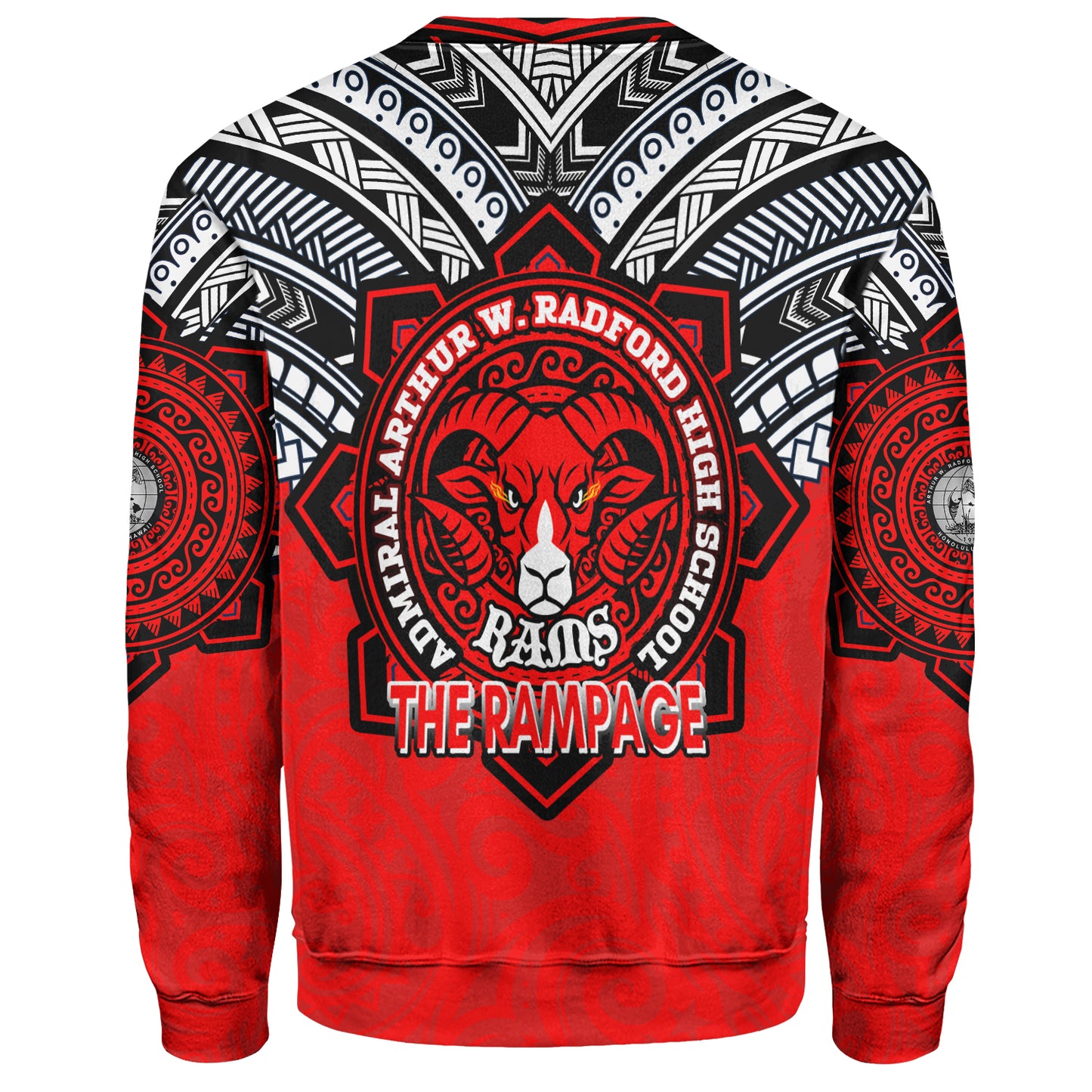 Hawaii Sweatshirt Custom Radford High School Home Of The RamPage Tribal Style
