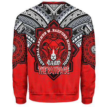 Hawaii Sweatshirt Custom Radford High School Home Of The RamPage Tribal Style