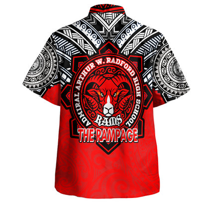 Hawaii Hawaiian Shirt Custom Radford High School Home Of The RamPage Tribal Style