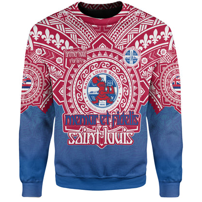 Hawaii Sweatshirt Custom Saint Louis School Memor et Fidelis Brother Hood For Life Tribal Style
