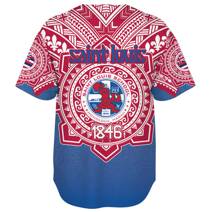 Hawaii Baseball Shirt Custom Saint Louis School Memor et Fidelis Brother Hood For Life Tribal Style