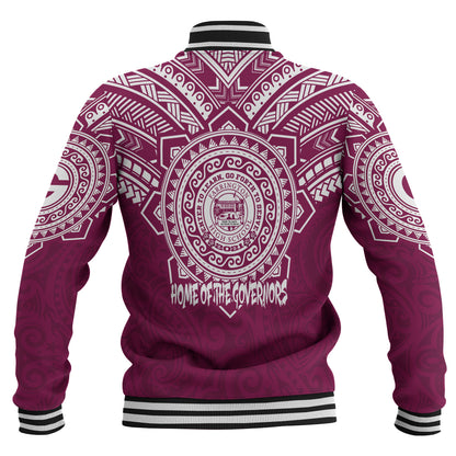 Hawaii Baseball Jacket Custom Farrington High School Home Of The Governors Tribal Style