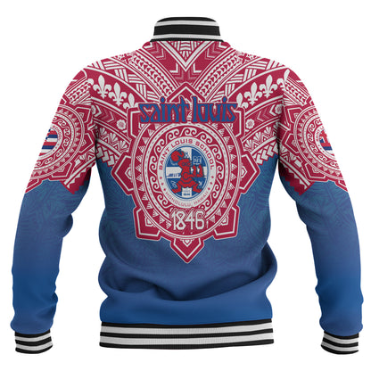 Hawaii Baseball Jacket Custom Saint Louis School Memor et Fidelis Brother Hood For Life Tribal Style