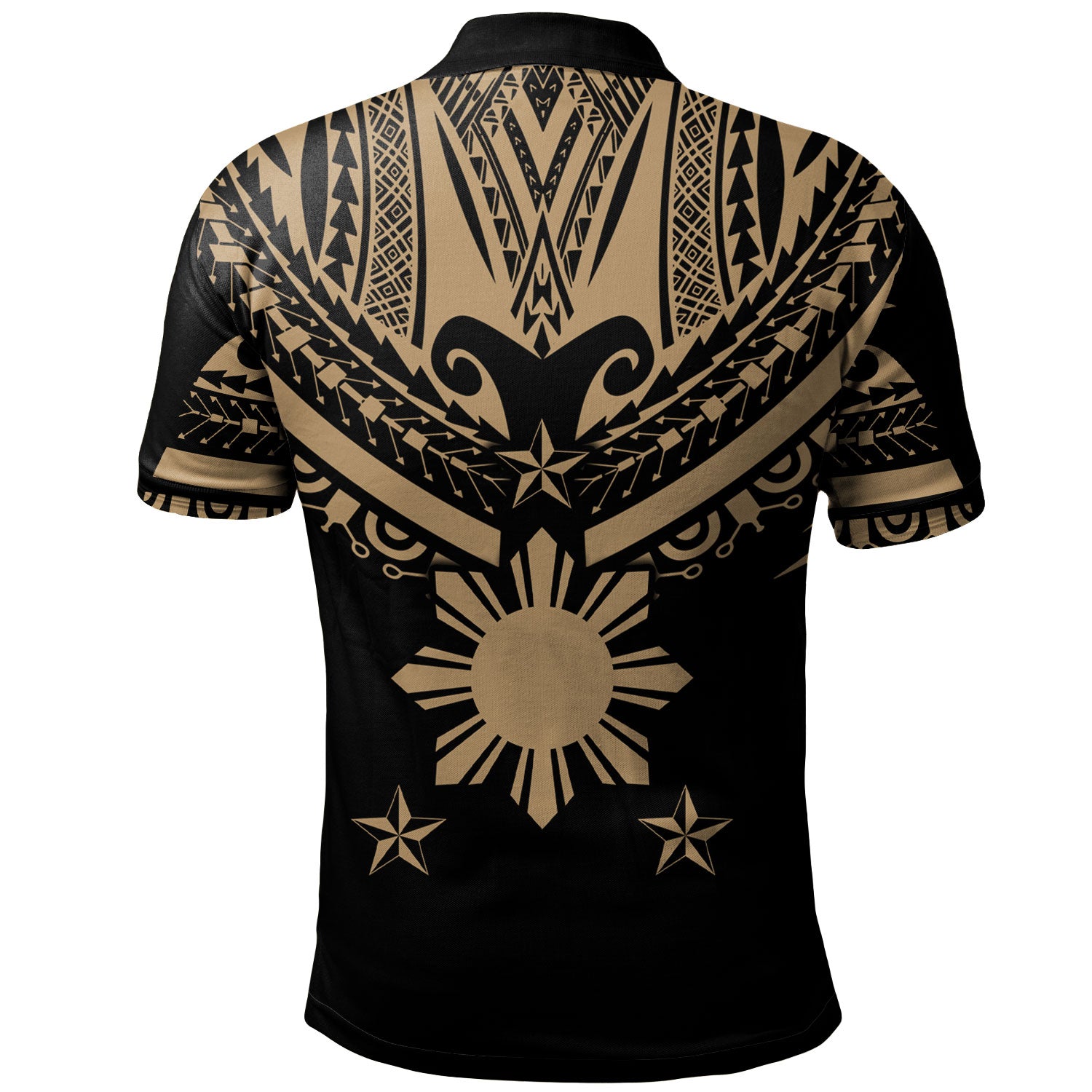 Philippines Filipinos Polo Shirt Sun Tribal Tattoo Design main image 1