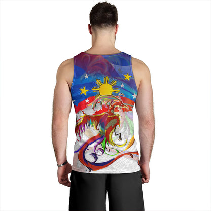 Philippines Filipinos Tank Top Sarimanok Maranao With Filipino Flag Design
