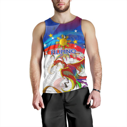 Philippines Filipinos Tank Top Sarimanok Maranao With Filipino Flag Design