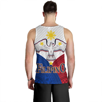 Philippines Tank Top - Philippines National Bird With Sun And Stars Style