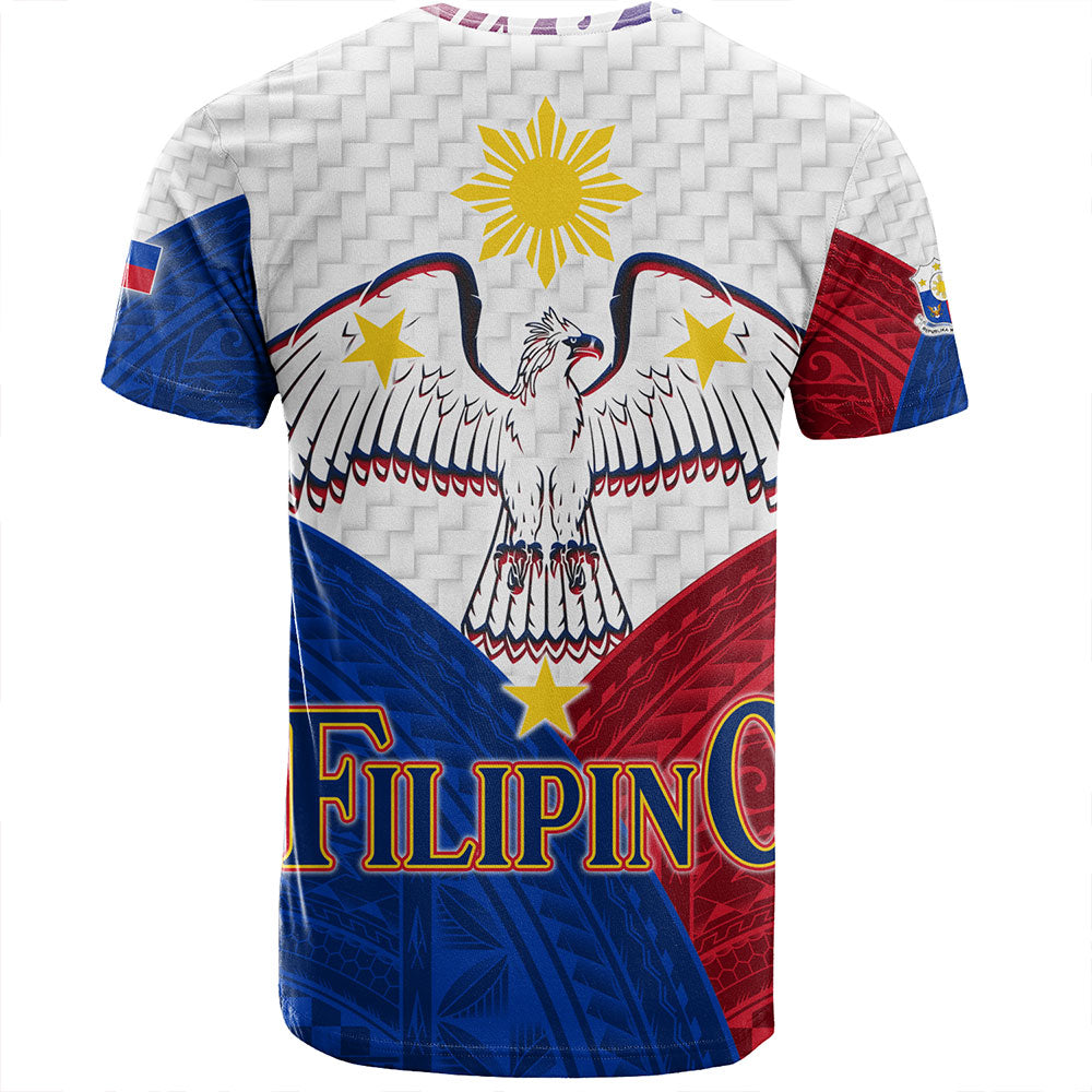 Philippines T-Shirt - Philippines National Bird With Sun And Stars Style