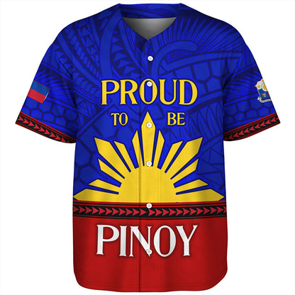 Philippines Baseball Shirt - Proud To Be Pinoy