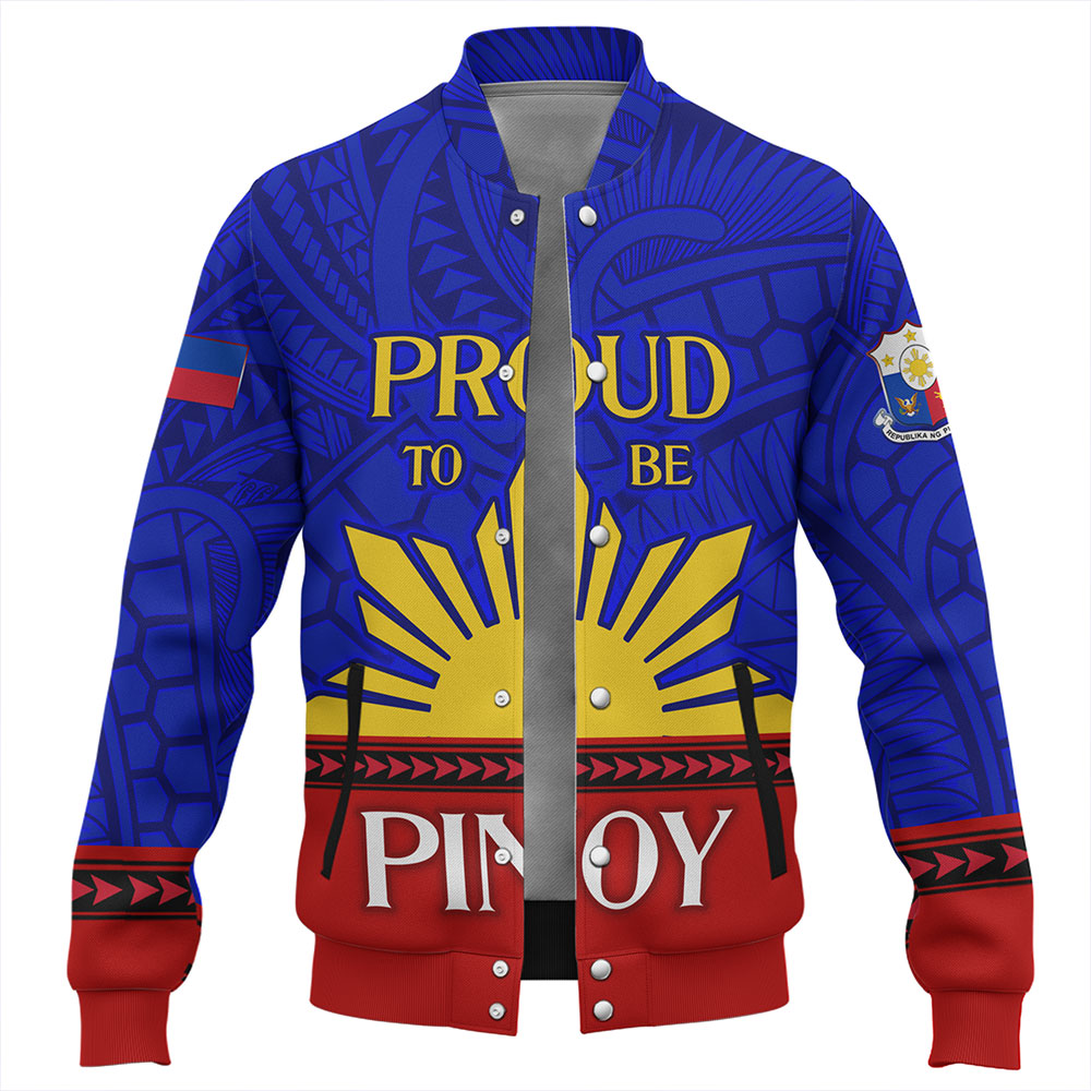 Philippines Baseball Jacket - Proud To Be Pinoy