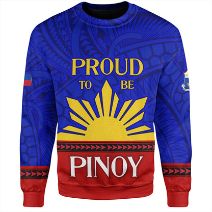 Philippines Sweatshirt - Proud To Be Pinoy