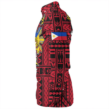 Philippines Long Sleeve Shirt - Filipino Sun And Stars Tribal Tattoo Patterns Style