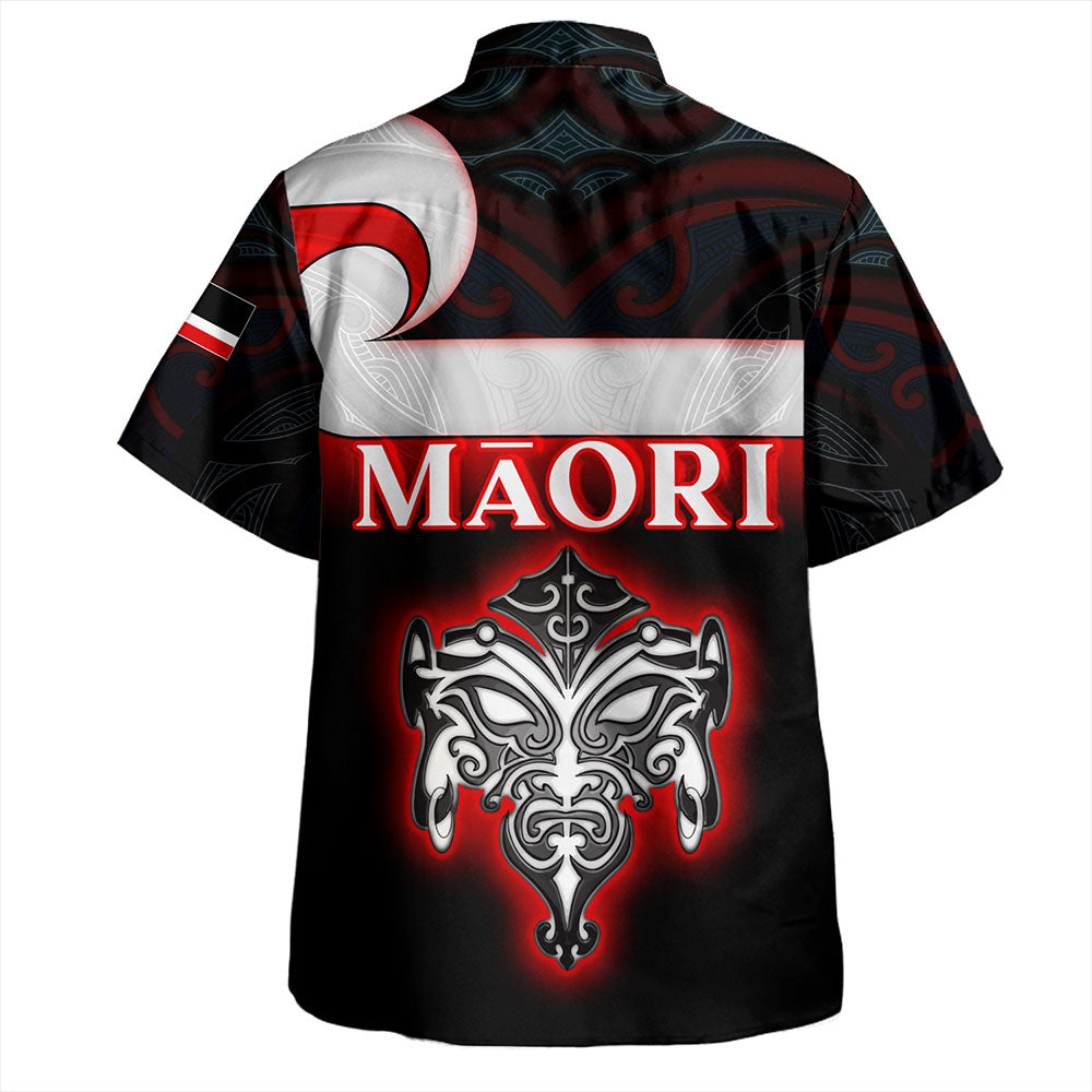New Zealand Hawaiian Shirt - Maori Face And Flag Patterns