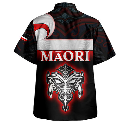 New Zealand Hawaiian Shirt - Maori Face And Flag Patterns