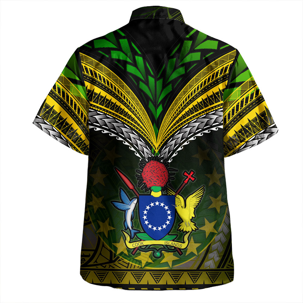 Cook Islands Hawaiian Shirt Flag Color With Traditional Patterns