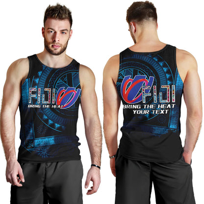 Fiji Custom Personalised Tank Top Bring The Heat Rugby Cup