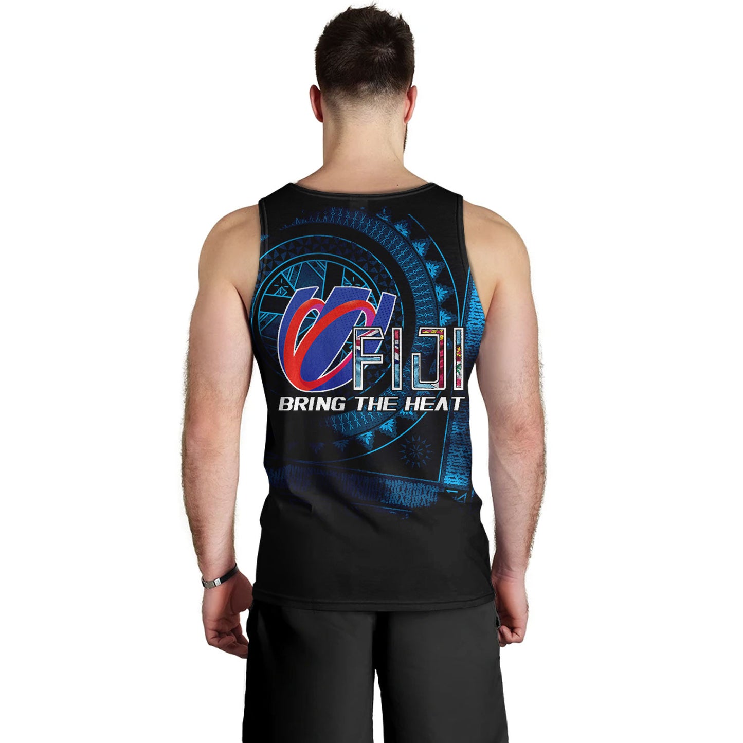Fiji Custom Personalised Tank Top Bring The Heat Rugby Cup