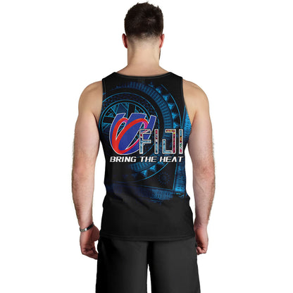 Fiji Custom Personalised Tank Top Bring The Heat Rugby Cup