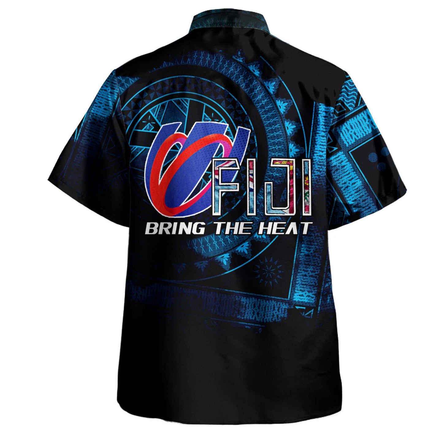 Fiji Custom Personalised Hawaiian Shirt Bring The Heat Rugby Cup