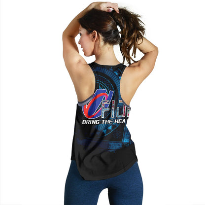 Fiji Custom Personalised Women Tank Bring The Heat Rugby Cup